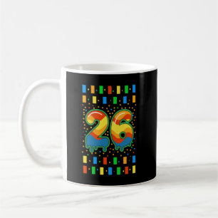 Caneca De Café Arco-íris Colorido Gotejante Número 26