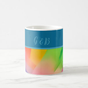 Caneca De Café arco-íris colorido lgbtq