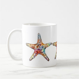 Caneca De Café Arco-íris da estrela do mar