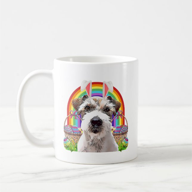 Caneca De Café Arco-íris de cão (Esquerda)