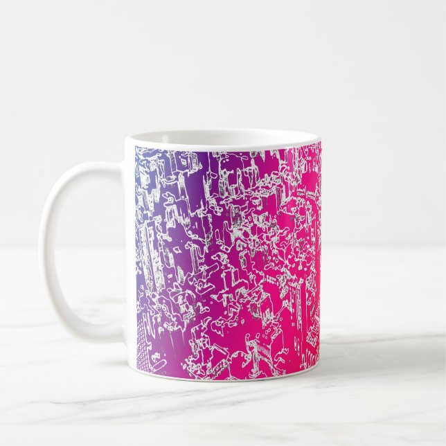 Caneca De Café Arco-íris de Manhattan (Esquerda)