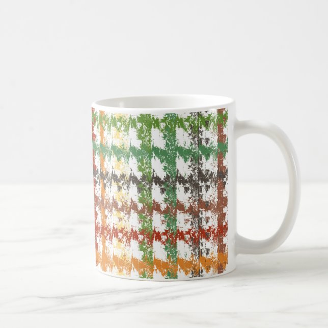 Caneca De Café Arco-íris de Outono Riscado (Direita)