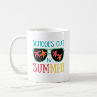 Caneca De Café Arco-Íris De Verão No Último Dia Do Professor