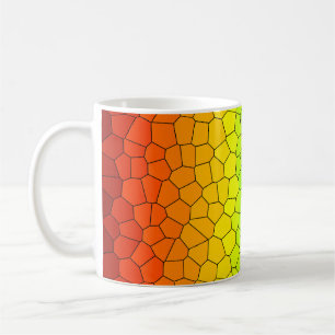 Caneca De Café Arco-Íris De Vidro Arrefecido - Espectro De Cores