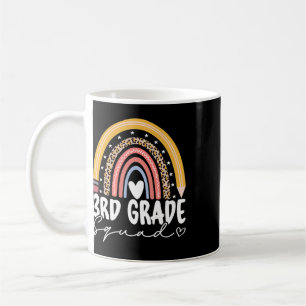 Caneca De Café Arco-íris de Volta às Aulas 3ª Terceira Série Equi