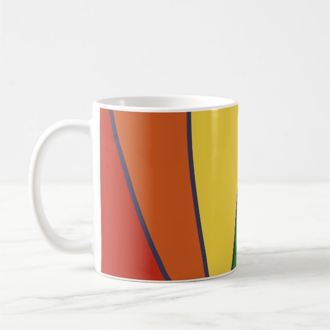 Caneca De Café Arco-íris design gráfico original, LGBTQ (Esquerda)