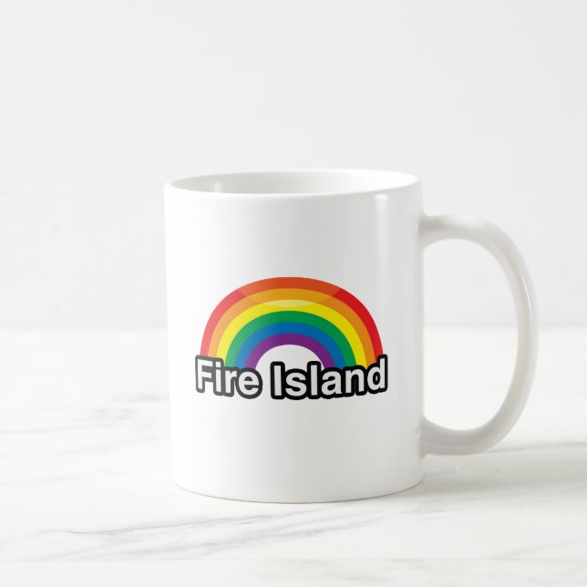 CANECA DE CAFÉ ARCO-ÍRIS DO ORGULHO DA ILHA LGBT DO FOGO - .PNG (Direita)