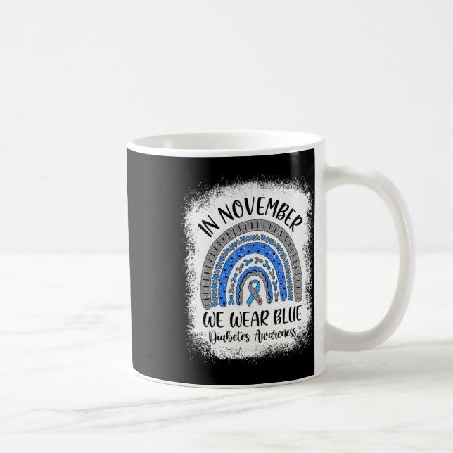 Caneca De Café Arco-Íris Em Novembro Nós Vestimos Awarenes Azul D (Direita)