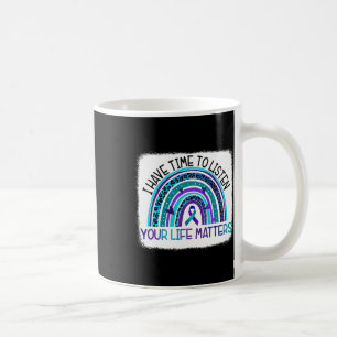 Caneca De Café Arco-Íris Eu Tenho Tempo Para Ouvir Prevenção Suic