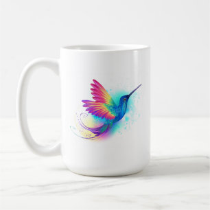 Caneca De Café Arco-Íris Exótico Hummingbird