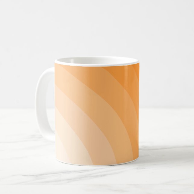 Caneca De Café Arco-íris explosão solar retrô (Frente Esquerda)