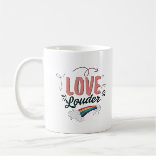 Caneca de Café Arco-Íris LGBTQ Orgulhosa e Alta Pr