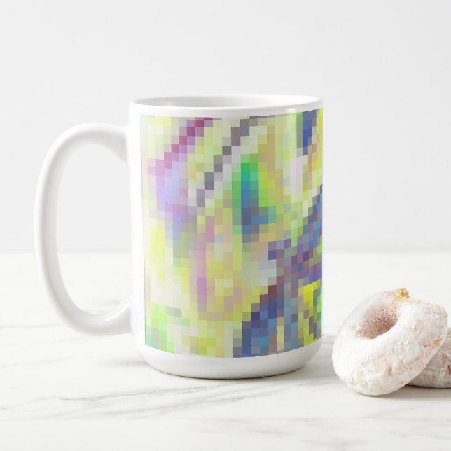 Caneca De Café Arco-íris Libélula Turva (Com Donut)