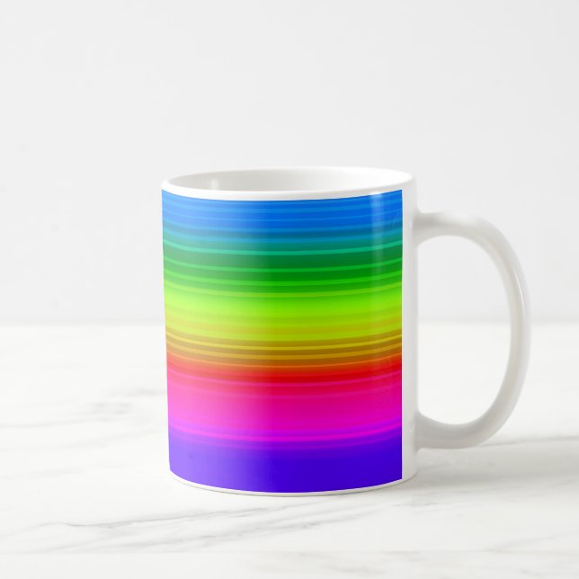 Caneca De Café Arco-íris listrado (Direita)