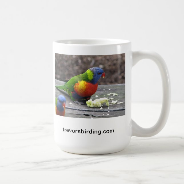Caneca De Café Arco-íris Lorikeet (Direita)