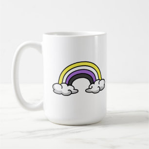 Caneca De Café Arco-Íris Não-Binário Cinto