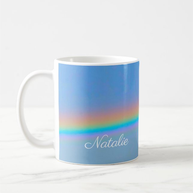 Caneca De Café Arco-íris real natural personalizado (Esquerda)
