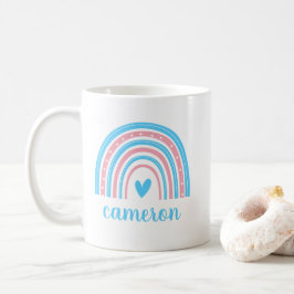 Caneca De Café Arco-íris Transgênero Personalizado