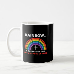 Caneca De Café Arco-Íris Uma Promessa De Deus Não Um Símbolo De O