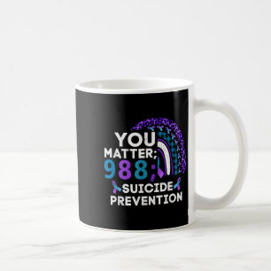 Caneca De Café Arco-íris Você 988 Fita de Conscientização sobre P