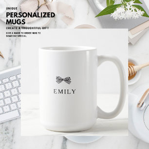 Caneca De Café Arco preto simples - Mug personalizado
