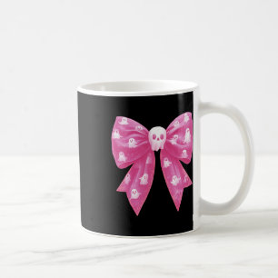 Caneca De Café Arco Rosa Fantasma Coquette Halloween Spooky Seaso