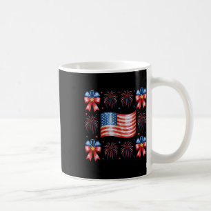 Caneca De Café Arcos De Fogos De Artifício De Bandeira Dos Eua Pa