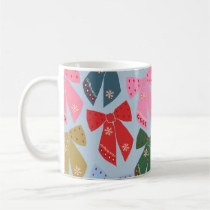 Caneca De Café Arcos de Natal Azul
