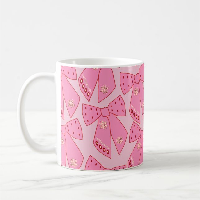 Caneca De Café Arcos de Natal rosa (Esquerda)