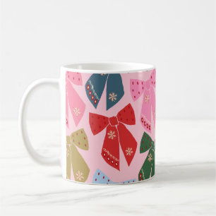 Caneca De Café Arcos de Natal Rosa