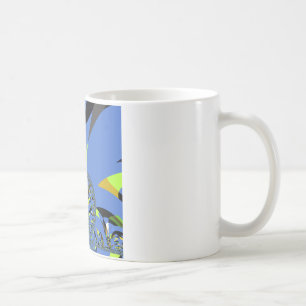 Caneca De Café Arcos legal com Esferas Fractais Design de Arte