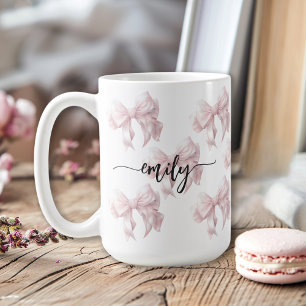 Caneca De Café Arcos Rosa Menina com Nome
