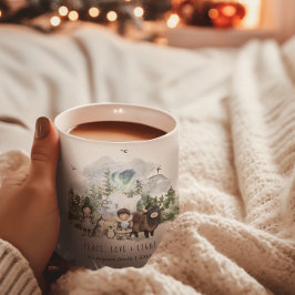 Caneca De Café Arctic Whimsy | Paz, Amor e Luz Natal