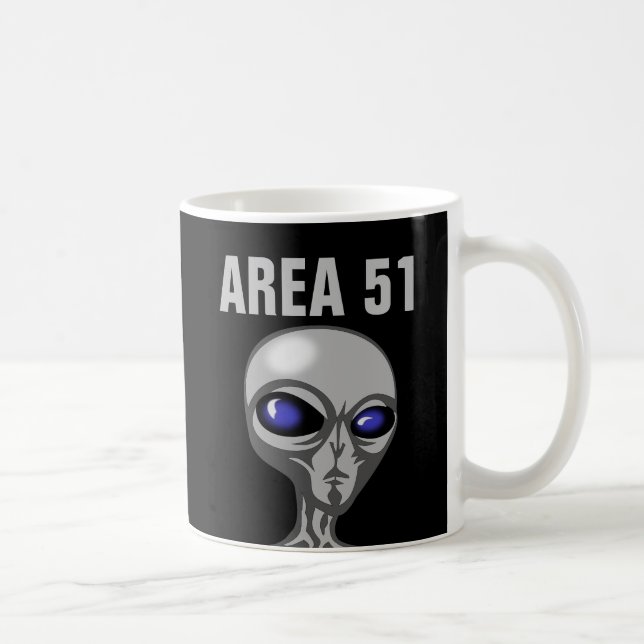 Caneca De Café Área 51, Alienígena de café (Direita)