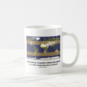 Caneca De Café Áreas de Formação de Ciclones Extratropicais (Fura