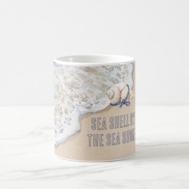 Caneca De Café Areia de Concha Marinha à Beira-Mar (Centro)