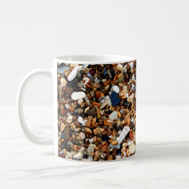 Caneca De Café Areia e Conchas (Esquerda)