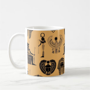 Caneca De Café Areia Eterna: Legância Antica Egípcia para o Tempo