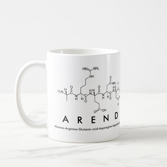 Caneca De Café Arend peptide name mug (Esquerda)