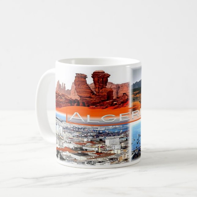 Caneca De Café Argélia - Alger - (Frente Esquerda)