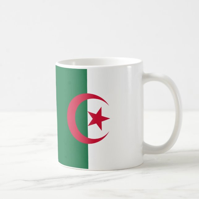 Caneca De Café Argélia Flag Cerâmica Mug (Direita)