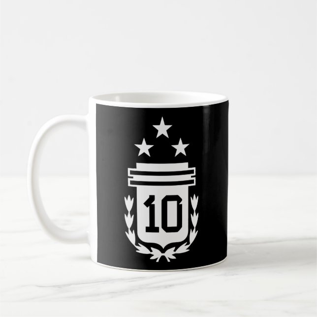 Caneca De Café Argentina 3 Estrelas Bandeira argentina 3 Estrelas (Esquerda)