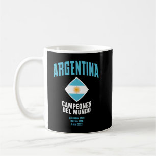 Caneca De Café Argentina Campeones del Mundo 2023