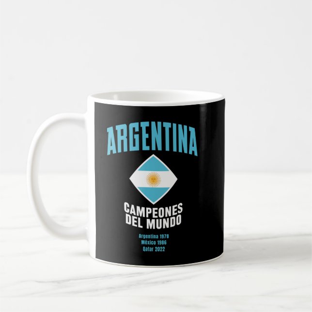 Caneca De Café Argentina Campeones del Mundo 2023 (Esquerda)