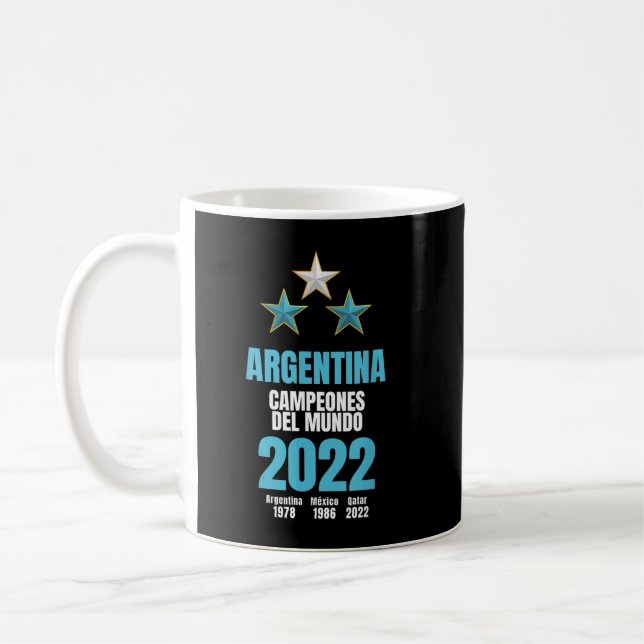 Caneca De Café Argentina Campeones del Mundo 2023 (Esquerda)