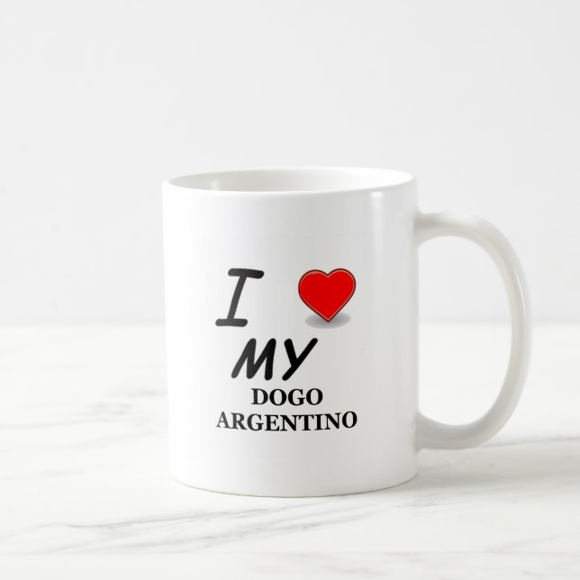 Caneca De Café argentino do dogo (Direita)
