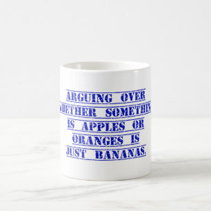 Caneca De Café Argumentando Sobre Se Algo