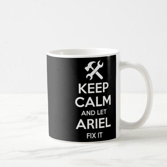 Caneca De Café Ariel Fix Cotação Engraçado Aniversário Personaliz (Direita)