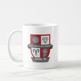 Caneca De Café Aries Birthday Crest™ for April 1-19 Mug