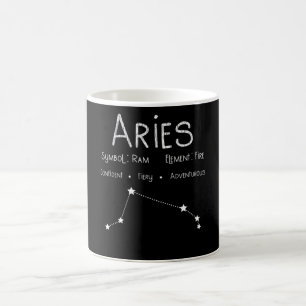 Caneca De Café Aries Horoscope Astrology - Sinal de Estrela - Pre
